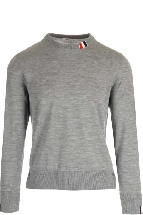 Thom Browne Sweaters for Men Thom Browne Grey Wool Sweater