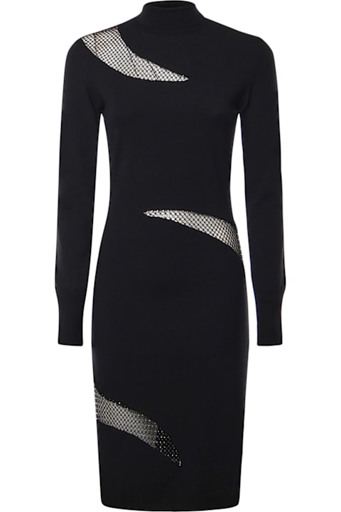 Genny for Kids Genny Turtleneck Dress With Pearly Rhinestone Inserts