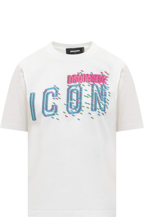 Dsquared2 Topwear for Women Dsquared2 Icon Pixeled T-shirt