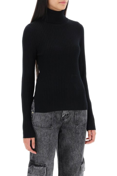 Ganni for Women Ganni Turtleneck Sweater With Back Cut Out