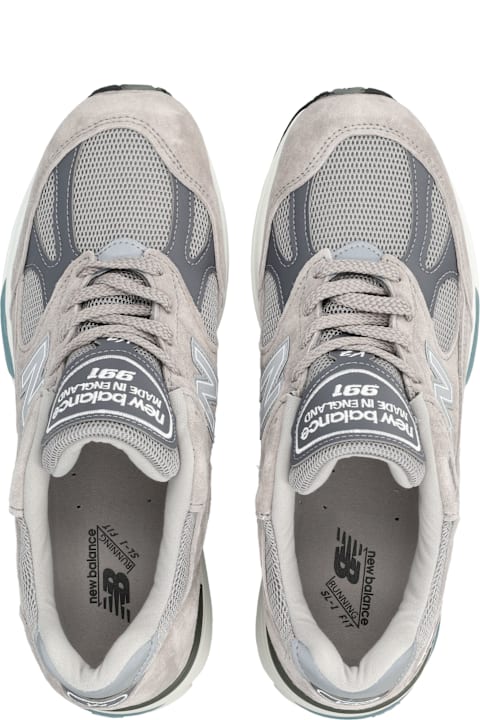 New Balance 991 V2 Miuk Suede Mesh Sneakers