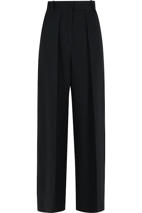 Khaite Women Khaite 'maris' Black Polyester Blend Pants