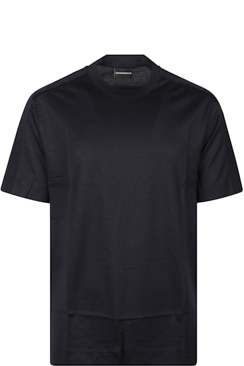 Emporio Armani Topwear for Men Emporio Armani Logo Detailed Crewneck T-shirt