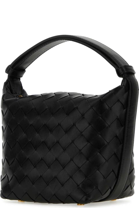 Fashion for Women Bottega Veneta Black Leather Micro Candy Wallace Handbag