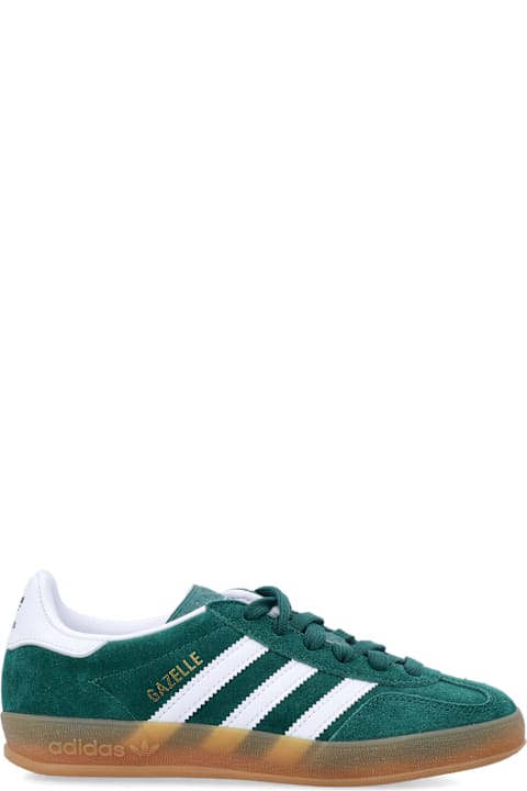 Homeware Adidas Originals Adidas Kids Gazelle Indoor Green Suede Sneakers