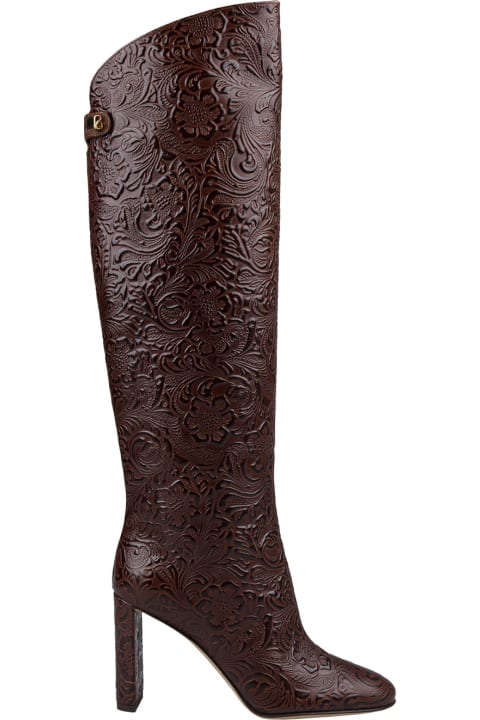 Maison Skorpios Boots for Women Maison Skorpios Adriana Borgia Boots In Brown Pecan Leather