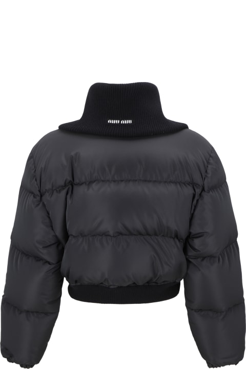 VIP【関税送料無料】希少 Miu Miu Polyester Jacket 関税負担なし☆MIU MIU コットン ダウンジャケット (MiuMiu