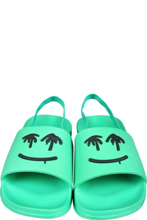 Fashion for Kids Molo Green Slippers For Kids With Smiley