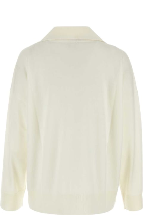 Fashion for Women Bottega Veneta Ivory Wool Oversize Polo Shirt