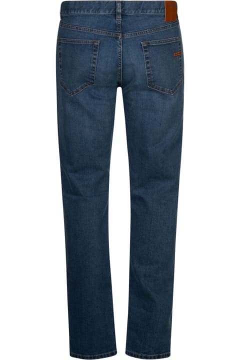Zegna Jeans for Men Zegna Fitted Buttoned Jeans