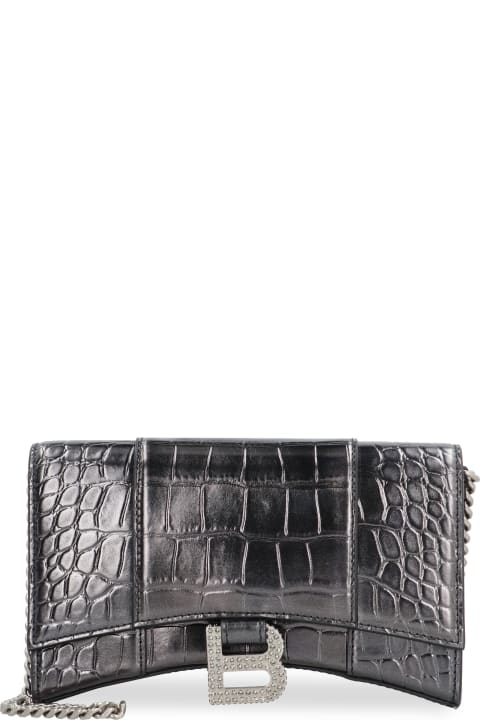 Clutches for Women Balenciaga Hourglass Wallet On Chain