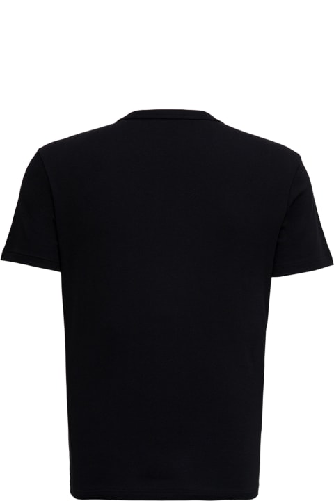 Tom Ford  Black Cotton Crew Neck T-shirt Man