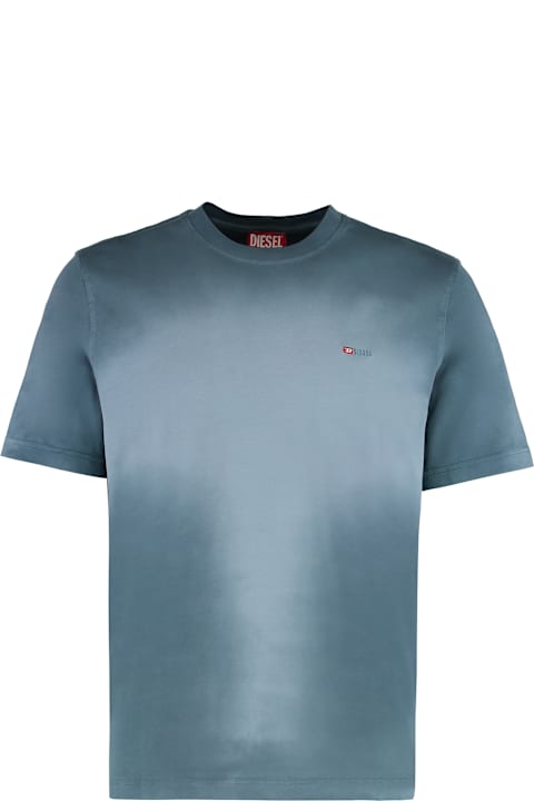 Diesel ملابس علوية لـ القسم الرجالي Diesel T-adjust-r15 Cotton Crew-neck T-shirt