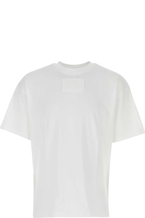 VTMNTS Topwear for Men VTMNTS White Cotton T-shirt