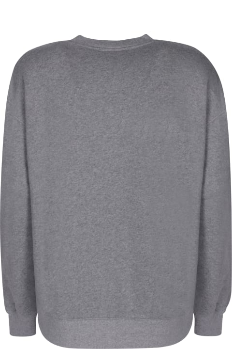 Fashion for Women Maison Kitsuné Maison Kitsune' Tonal Fox Head Grey Sweatshirt