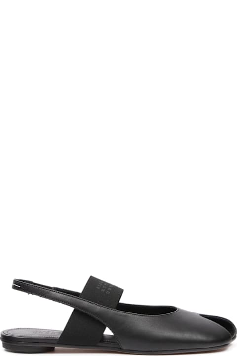 MM6 Maison Margiela Leather Slingback Ballets