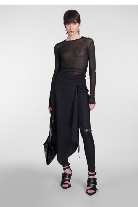Ann Demeulemeester Dresses for Women Ann Demeulemeester Topwear In Black Cotton