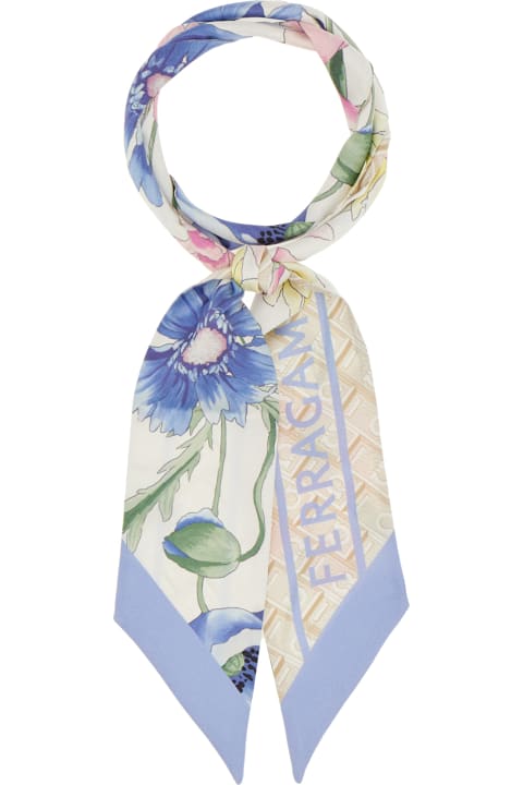 Ferragamo Scarves & Wraps for Women Ferragamo Printed Silk Foulard