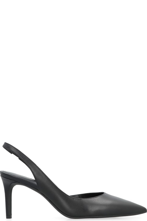 Michael Kors High-Heeled Shoes for Women Michael Kors Alina Leather Slingback Pumps
