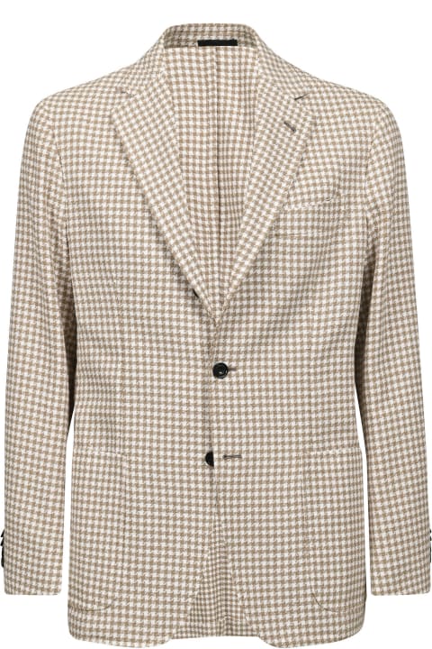 Sartorio Napoli Coats & Jackets for Men Sartorio Napoli Single-Brested Tartan Blazer