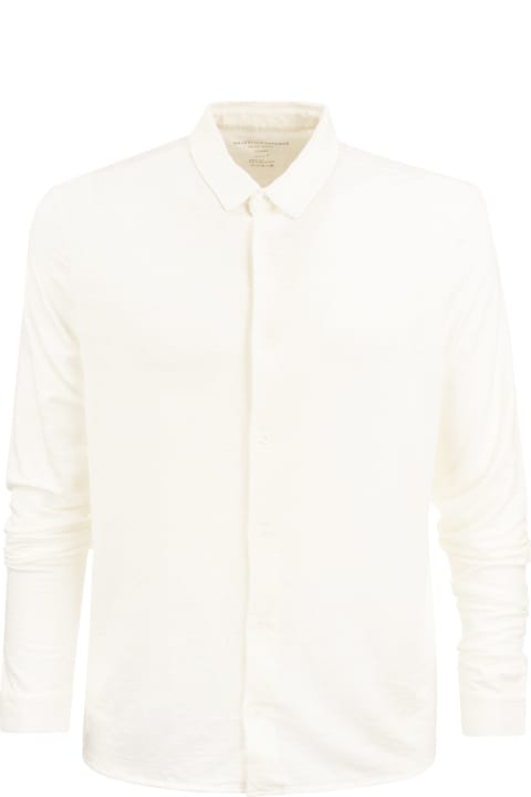 Majestic Filatures Clothing for Men Majestic Filatures Long-sleeved Linen Shirt