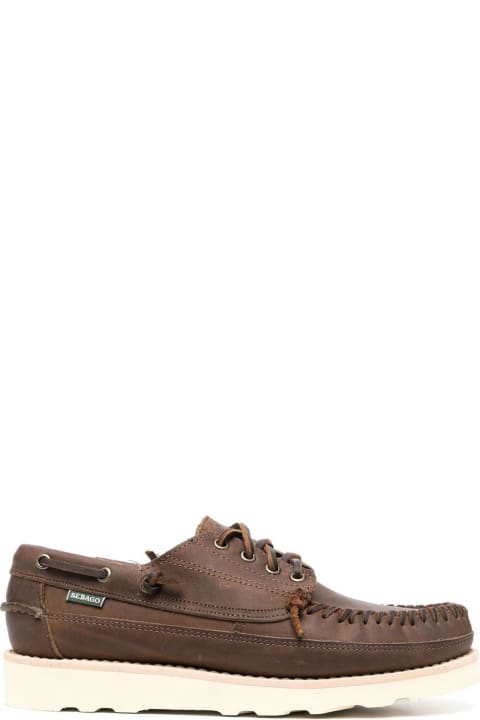 Auburn Brown Calf Leather Boat Shoes