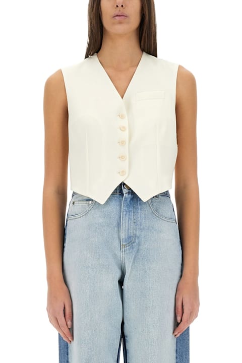 Tシャツ・カットソー STELLA MCCARTNEY WOOL TAILORING SHORT VEST Stella McCartney Wool Tailoring Short Vest | italist, ALWAYS
