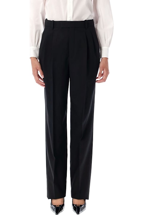 Homeware Saint Laurent High Waisted Wool Pants
