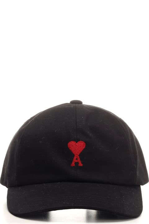 Ami Alexandre Mattiussi Hats for Women Ami Alexandre Mattiussi Black Baseball Hat