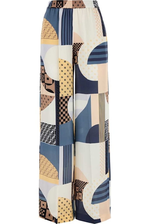 Clothing for Women Fendi Printed Crepe Pyjama Pant