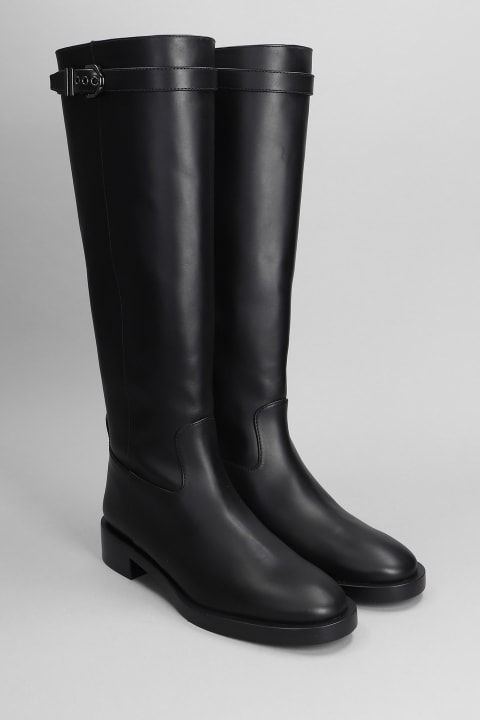 Stuart Weitzman for Women Stuart Weitzman Maverick Knee-hi Boo Boots In Black Leather