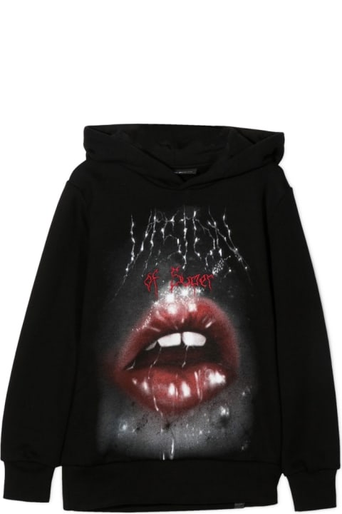 Vision of Super Sweaters & Sweatshirts for Boys Vision of Super Hoodie Rock Mouth Print