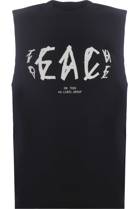 44 Label Group Topwear for Men 44 Label Group Tank Top 44label Group "peace" Made Of Cotton