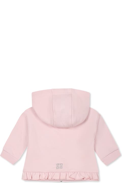 Givenchy Sweaters & Sweatshirts for Baby Boys Givenchy Pink Sweatshirt For Baby Girl With Logo