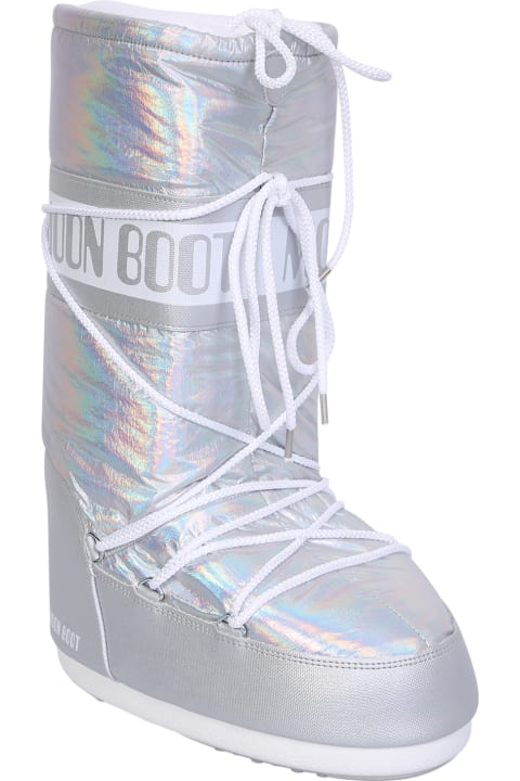 Silver Icon Metallic Boots