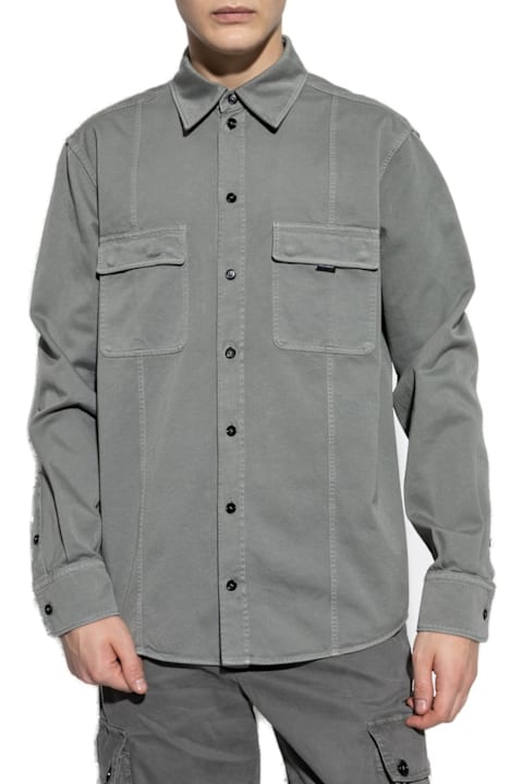 Homeware Dolce & Gabbana Logo Tag Curved Hem Shirt