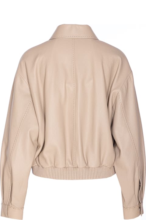 Fendi for Women Fendi Leather Bomber
