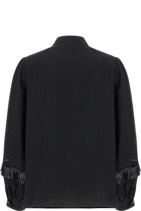 Kiton لـ Kids Kiton Fringed Shirt