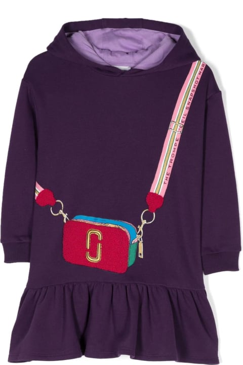 Little Marc Jacobs Dresses for Girls Little Marc Jacobs Purple Cotton Dress