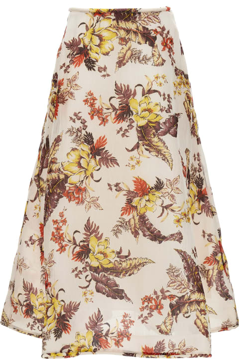 ウィメンズ Zimmermannのスカート Zimmermann 'matchmaker Floral Flare' Skirt