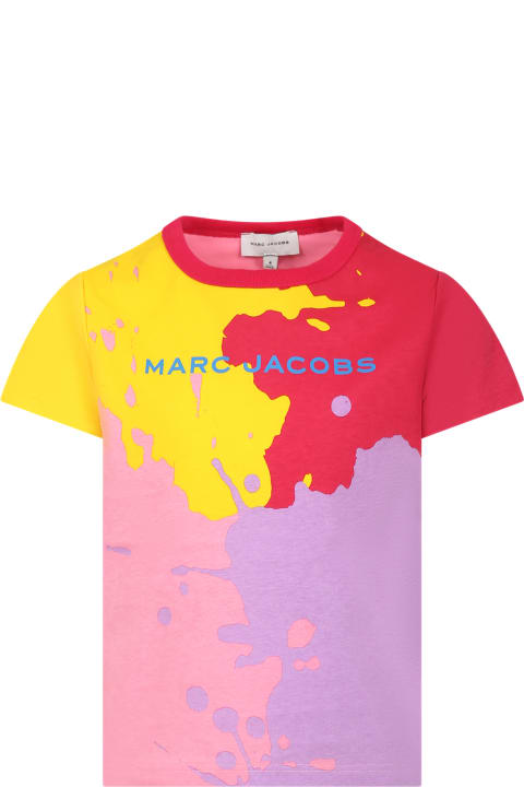Little Marc Jacobs for Kids Little Marc Jacobs Multicolor T-shirt For Girl With Logo