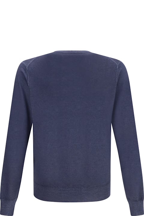 Cruciani for Women Cruciani Green V-neck Sweater