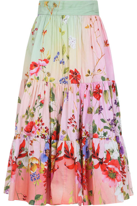 Roberto Cavalli for Kids Roberto Cavalli Miami Flowers Midi Skirt