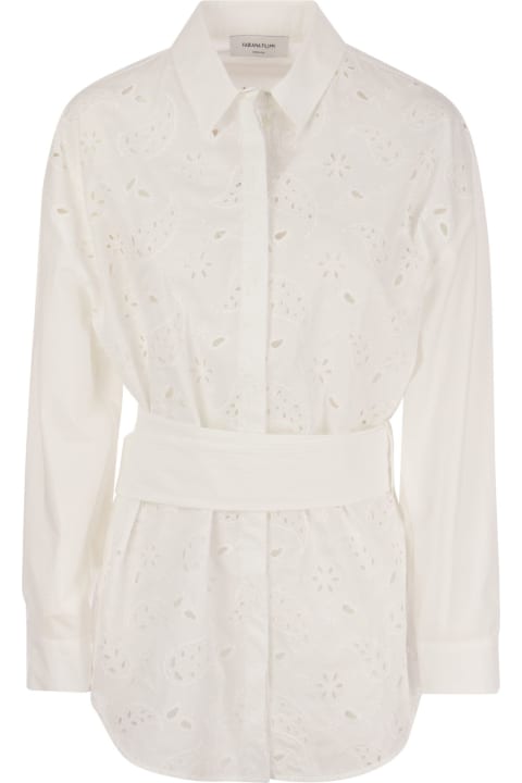 Fashion for Women Fabiana Filippi Shirt With Embroidery And Belt