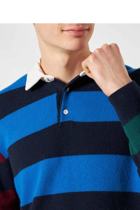 Homeware MC2 Saint Barth Striped Knitted Polo