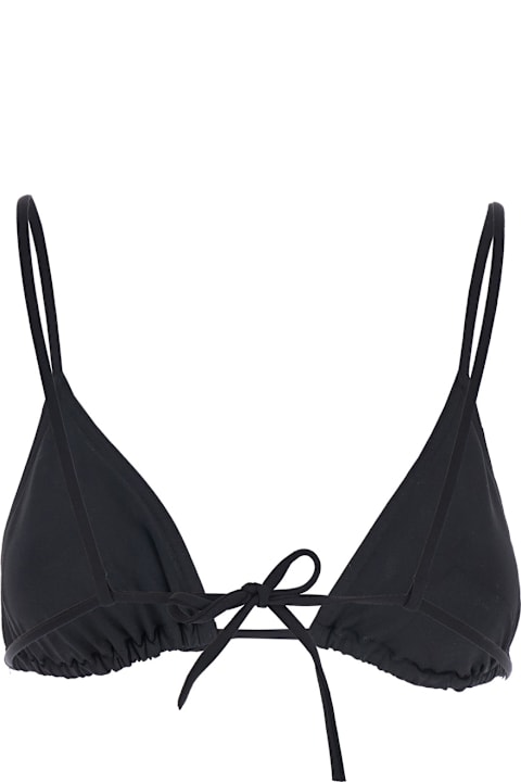Eres Clothing for Women Eres 'mouna' Black Bikini Top With Triangular Cup And Rear Tie Closure In Tech Fabric Stretch Woman