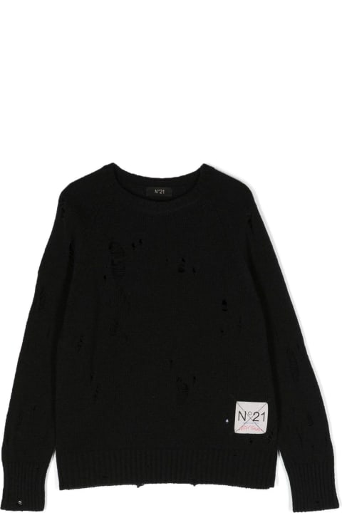 N.21 Sweaters & Sweatshirts for Boys N.21 N°21 Sweaters Black
