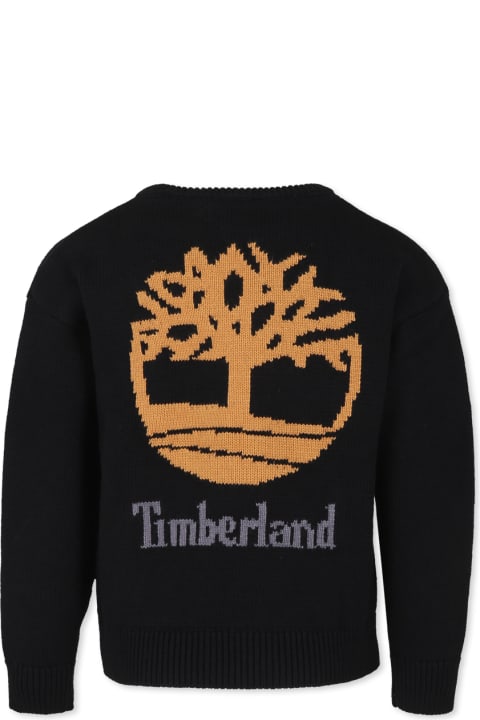 Homeware Timberland Black Sweater For Boy With Logo