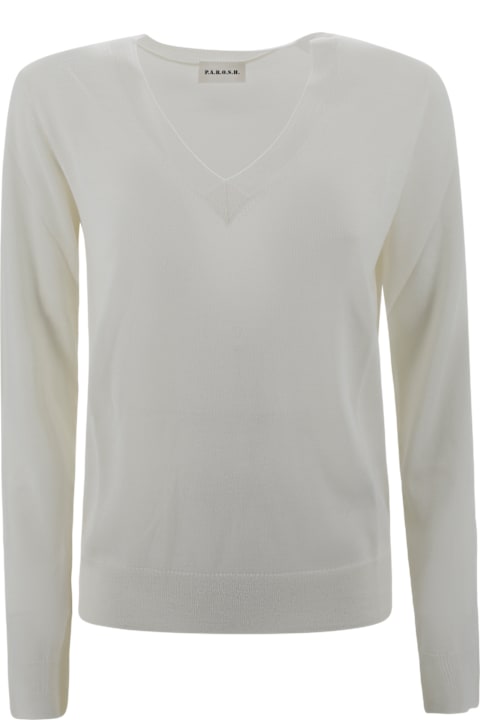 Parosh for Women Parosh V-neck Long-sleeved Jersey