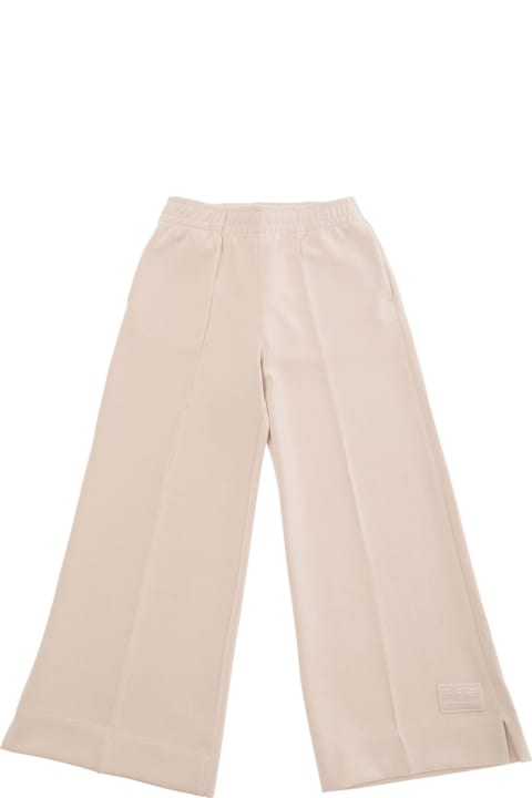 Emporio Armani Bottoms for Girls Emporio Armani Pink Pants With Elastic Waistband And Logo Patch In Fabric Woman